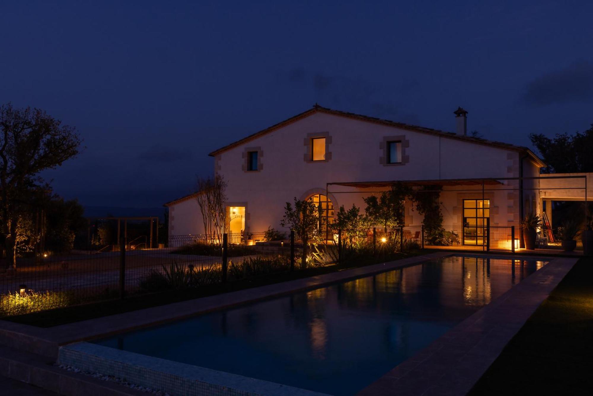 Can Bufi Espectacular Casa Con Piscina Interior Llagostera Exterior photo